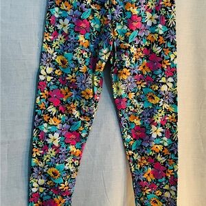 Vibrant Floral Kids Leggings
